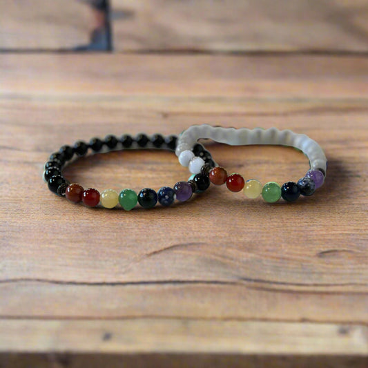 beaded chakra bracelet