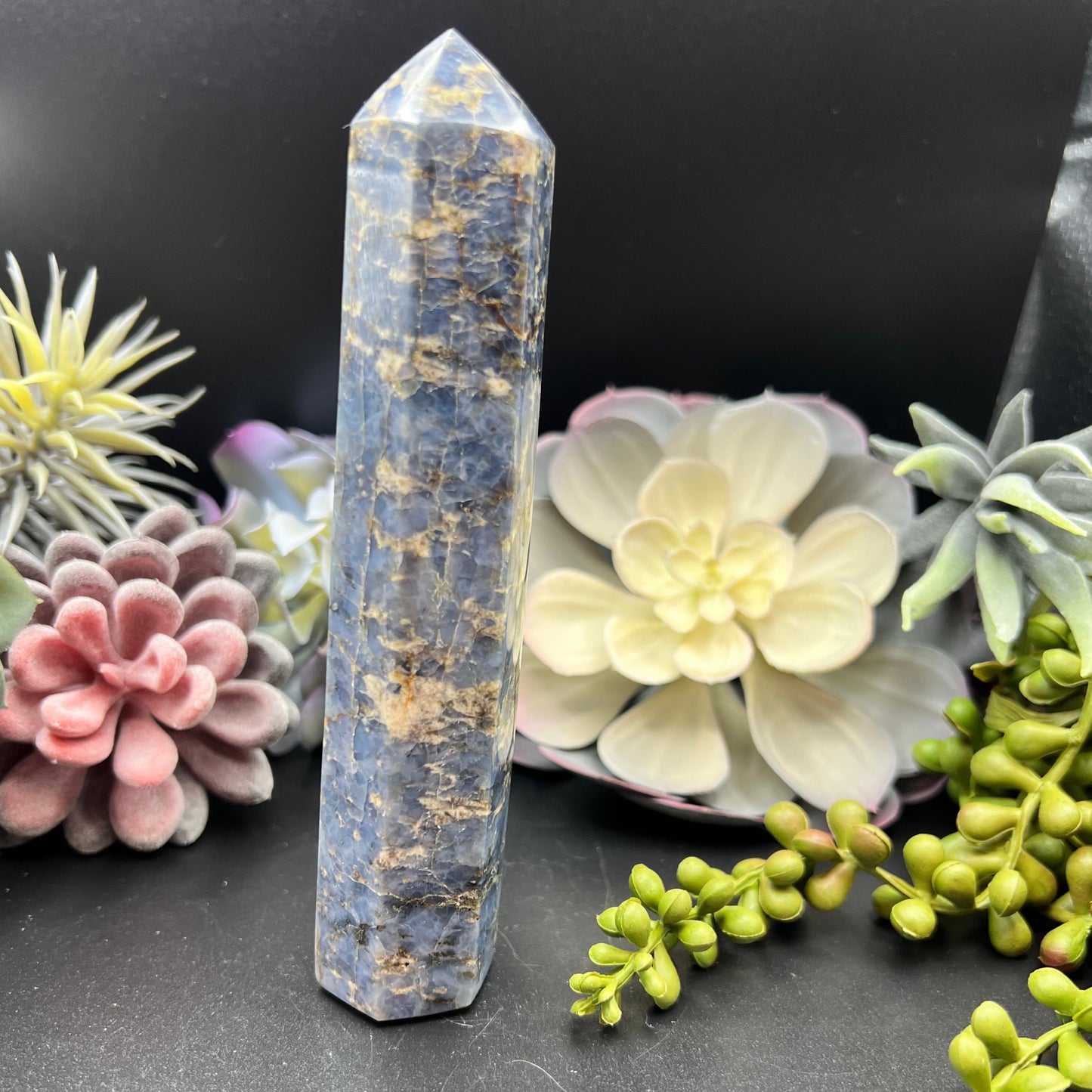 blue quartz tower