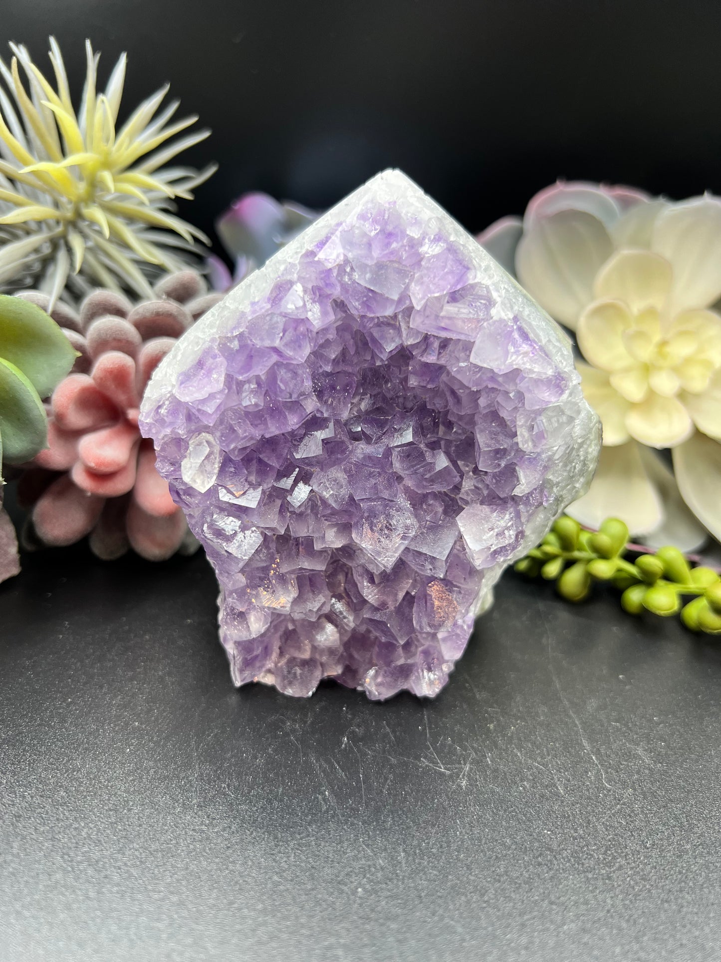 amethyst geode pieces (clusters)