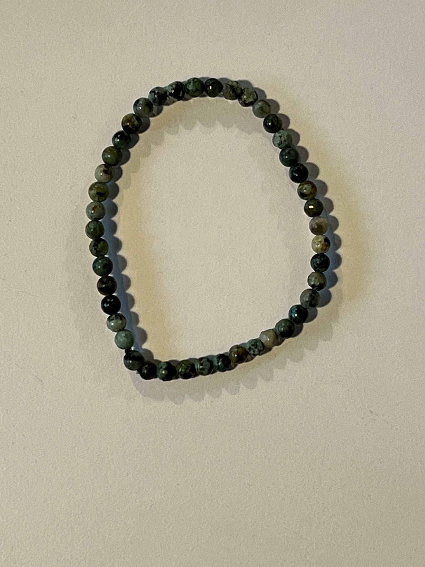 African turquoise beaded bracelet