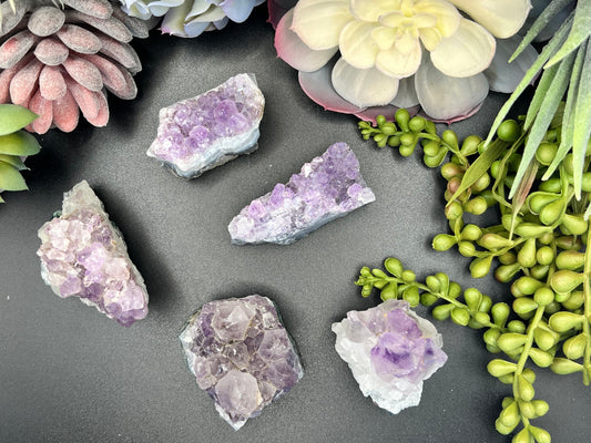 amethyst, small clusters