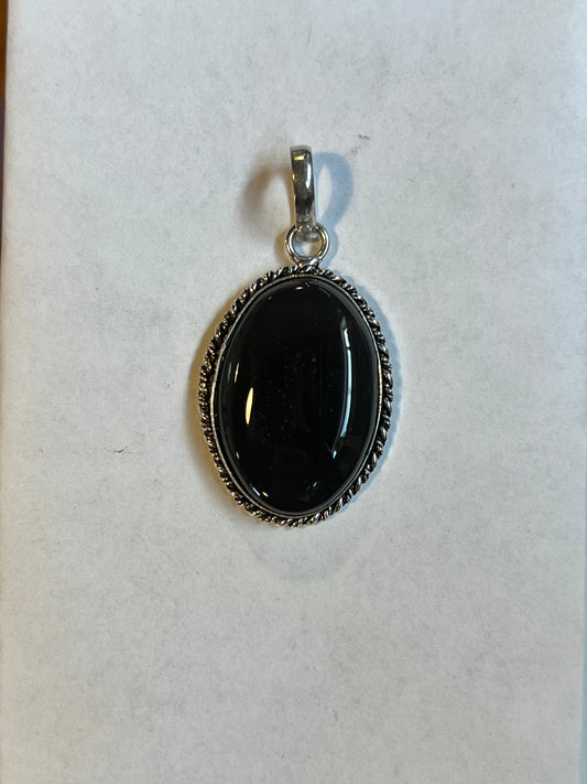 black onyx pendant