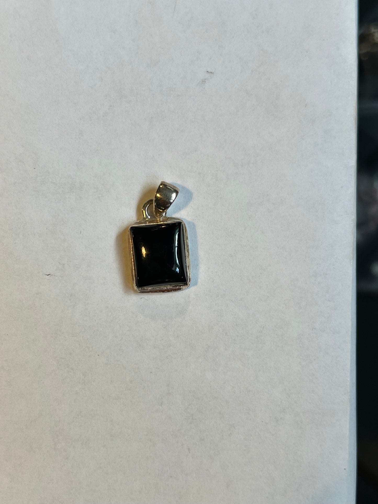 black onyx pendant