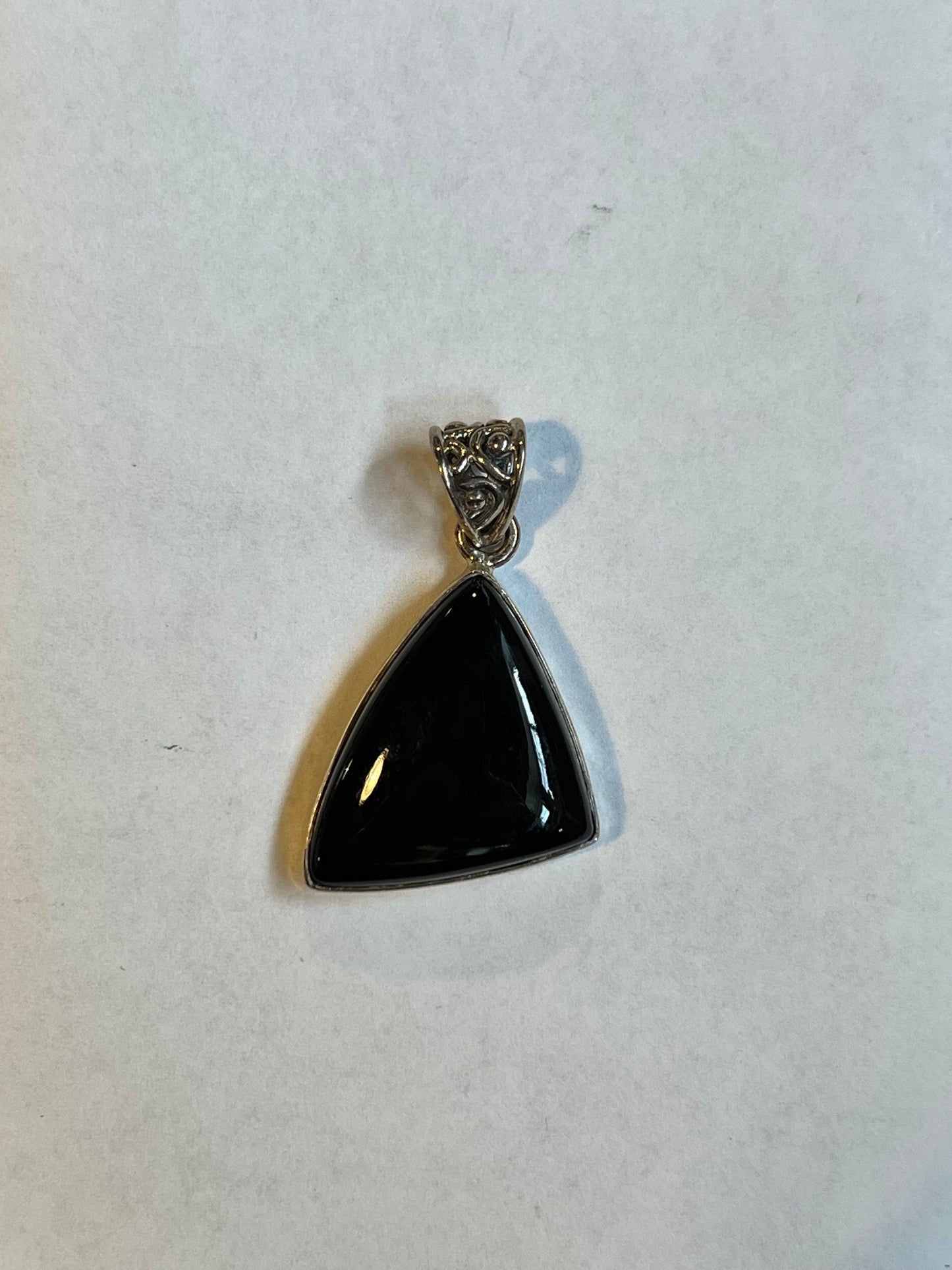 black onyx pendant