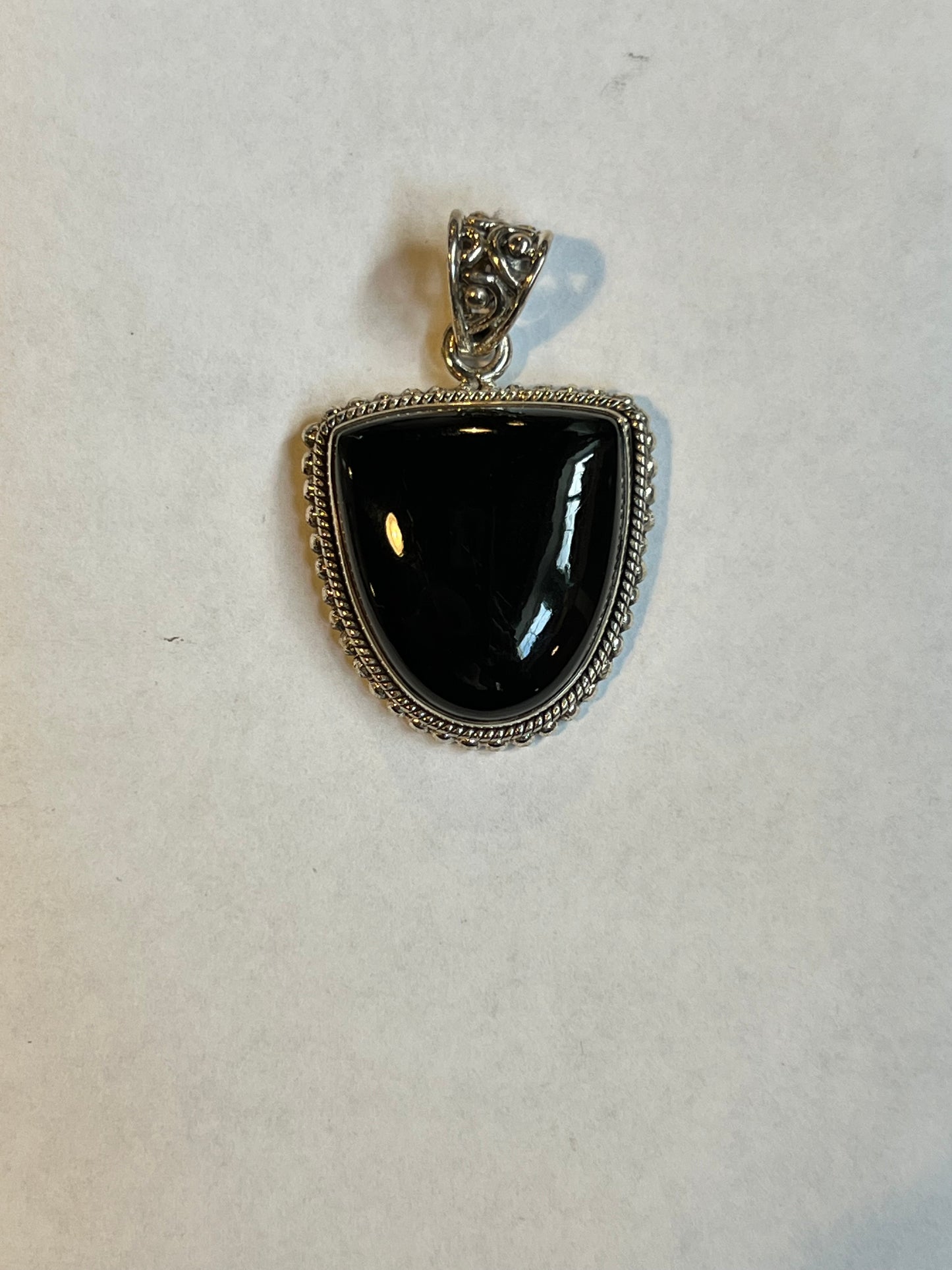 black onyx pendant