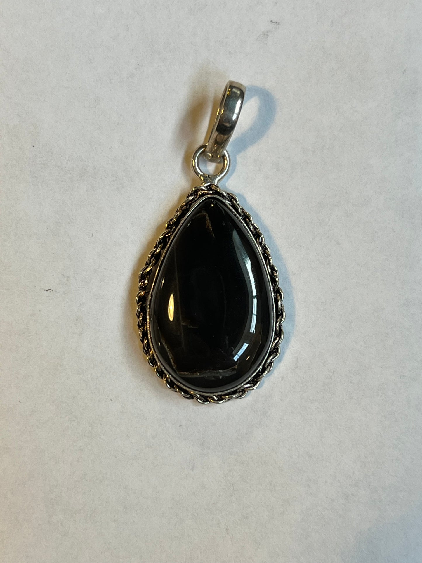 black onyx pendant