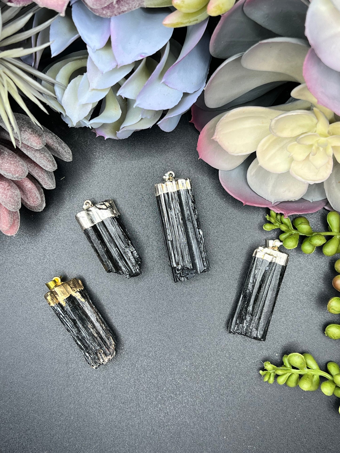 black tourmaline pendant