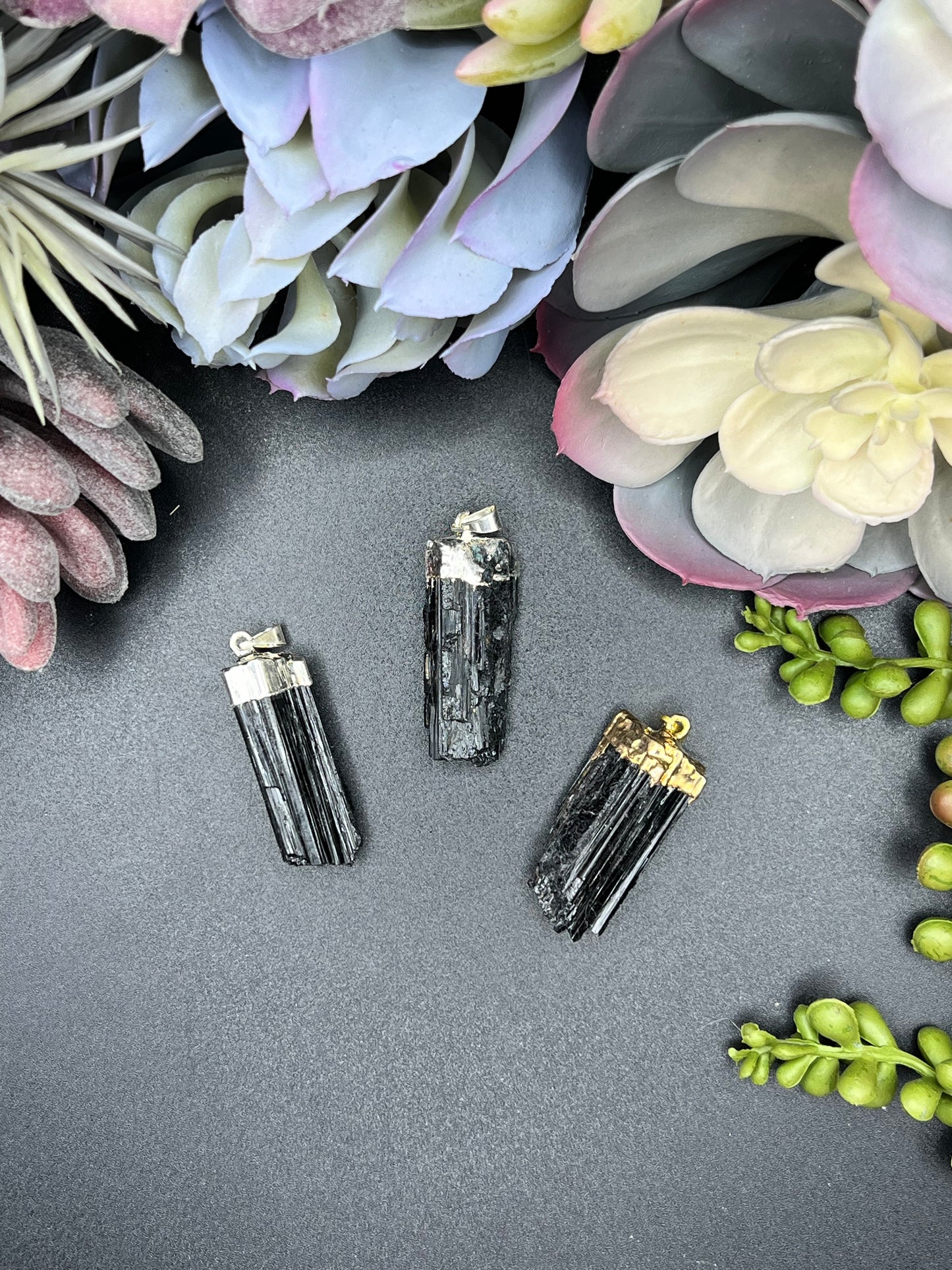 black tourmaline pendant