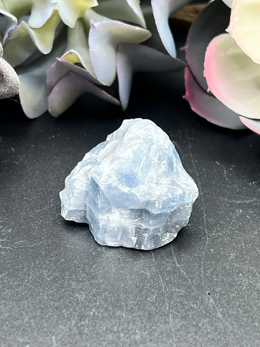 blue calcite (raw pieces)