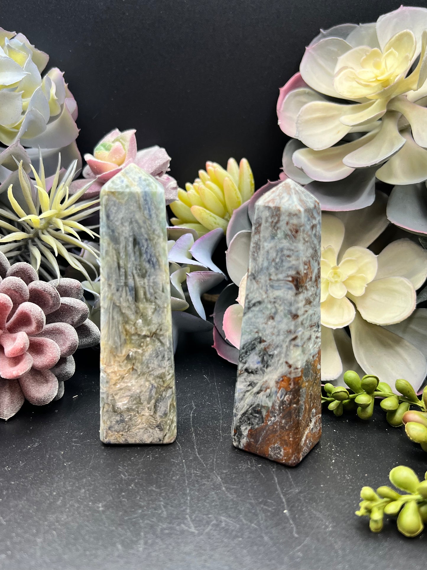 blue kyanite towers