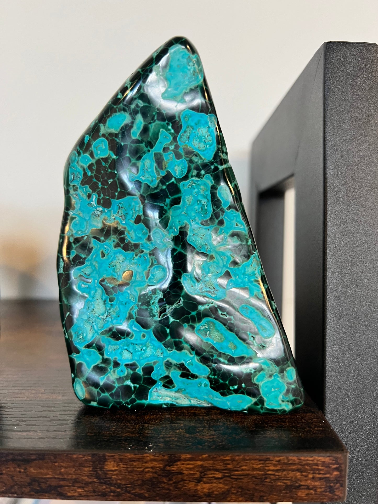 chrysocolla malachite partially polished pieces