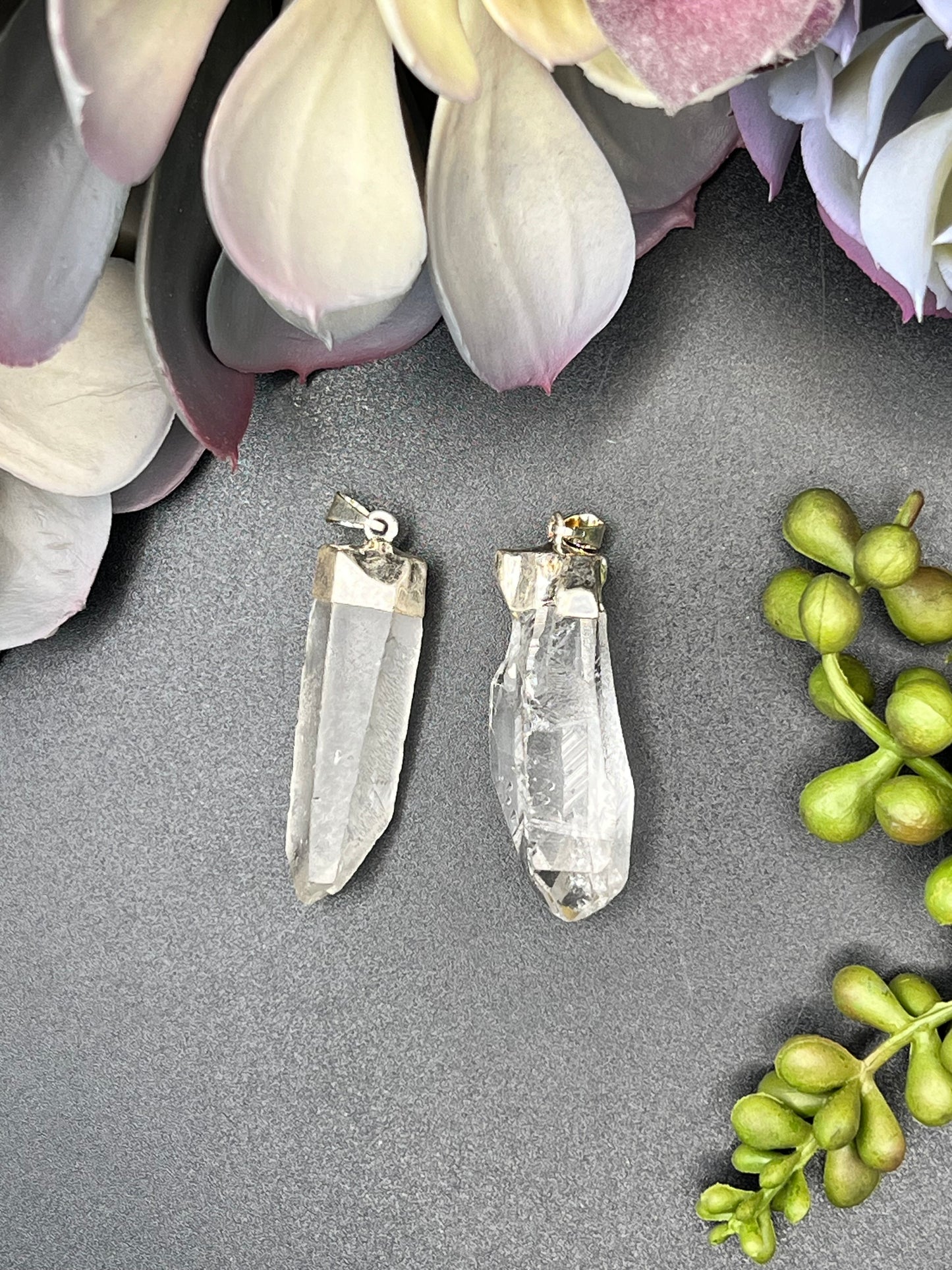 clear quartz pendants