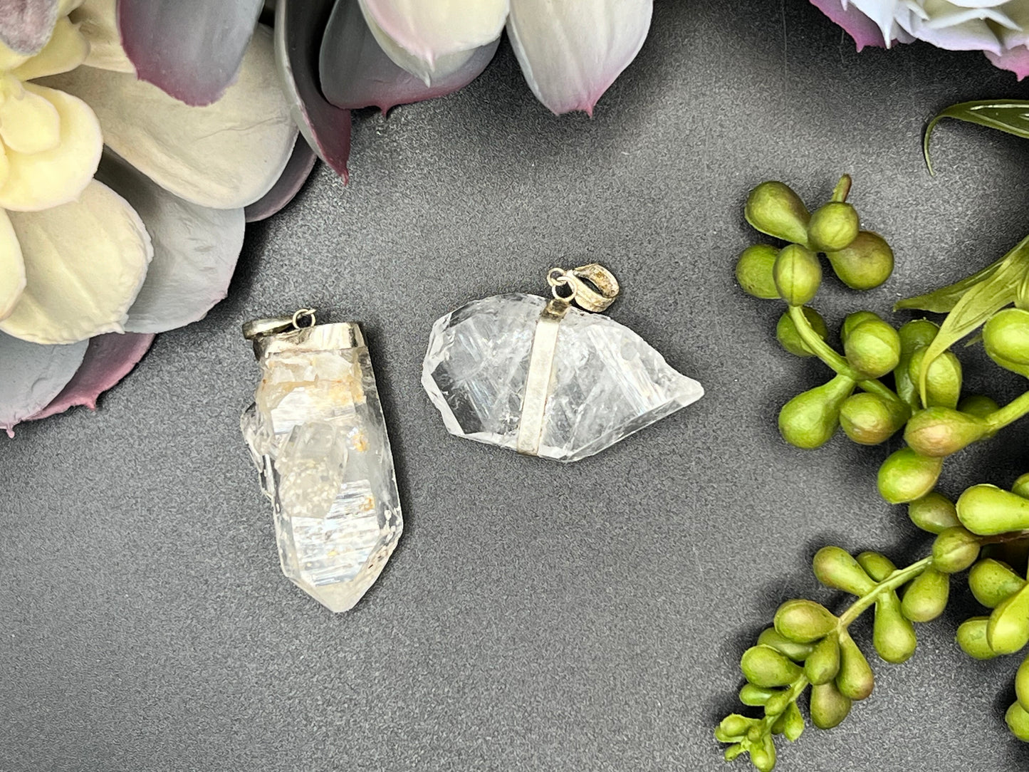 clear quartz pendants