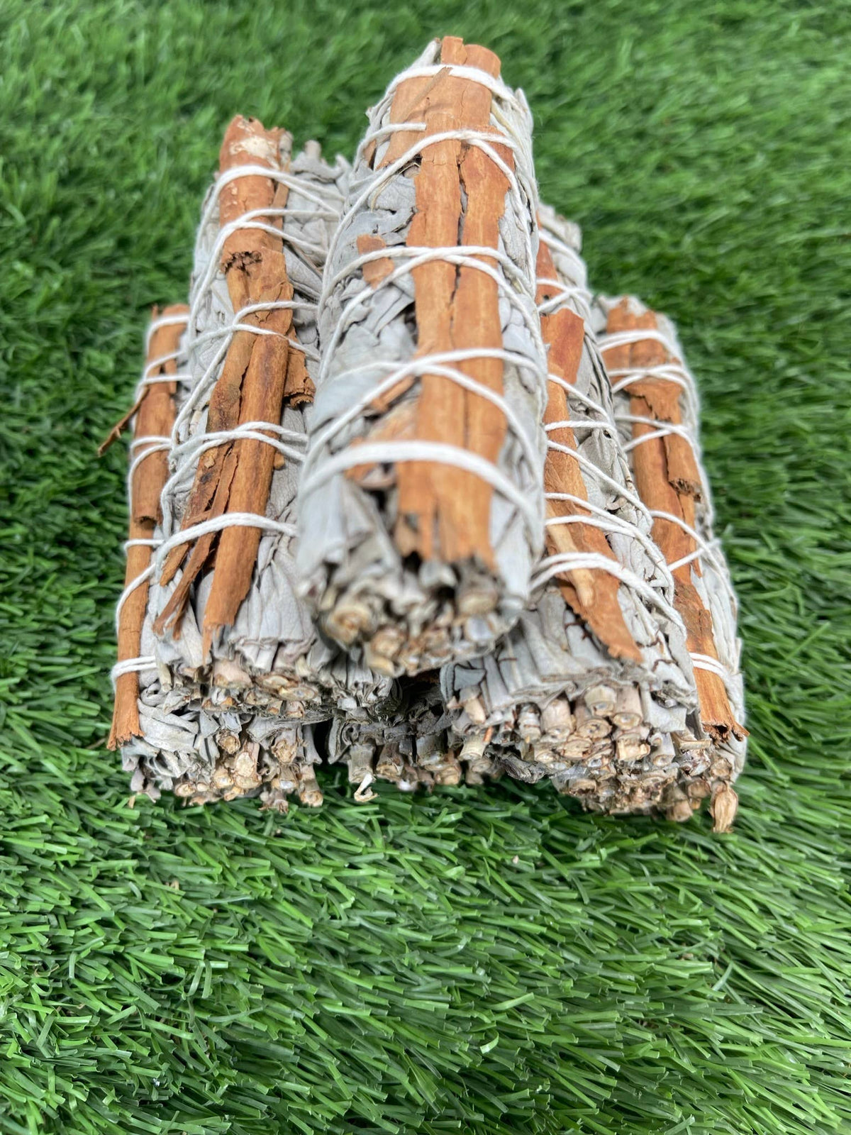 white sage and cinnamon herb bundle
