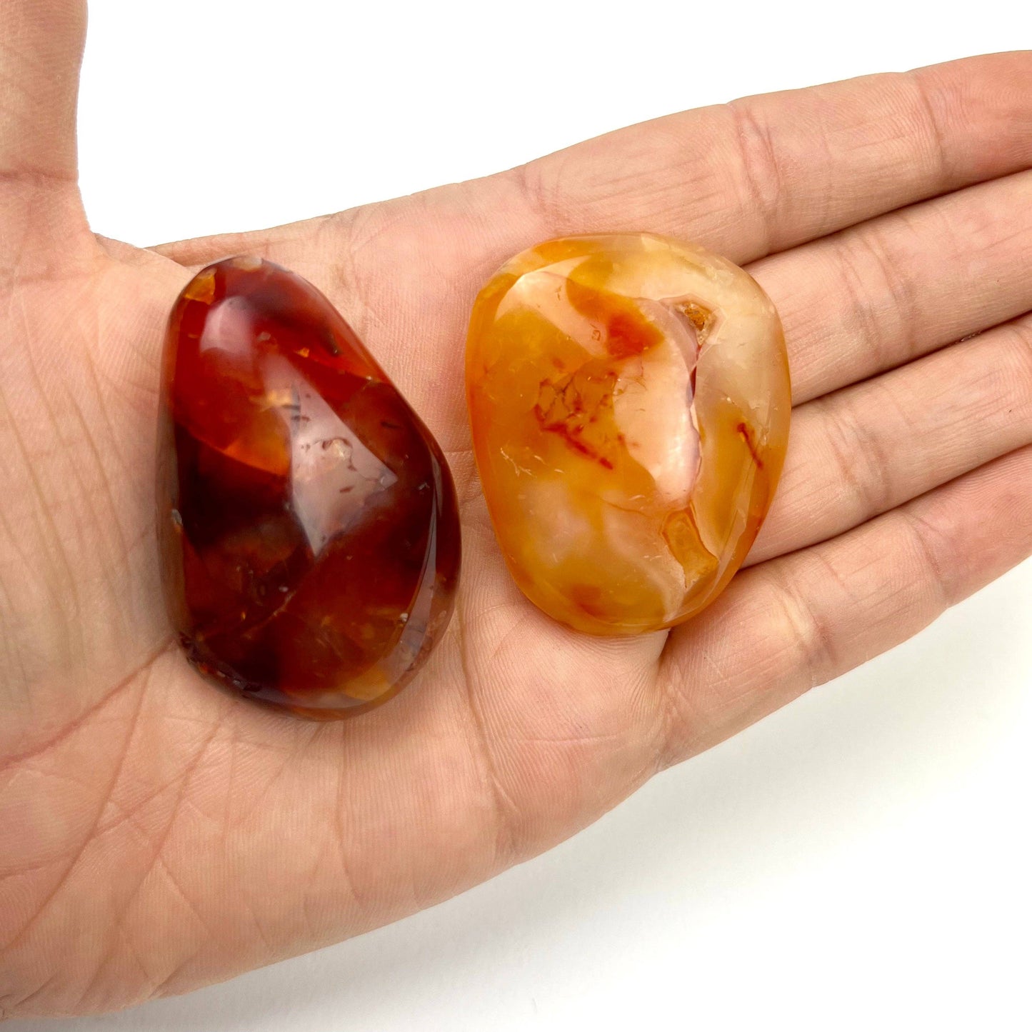 carnelian palm stone