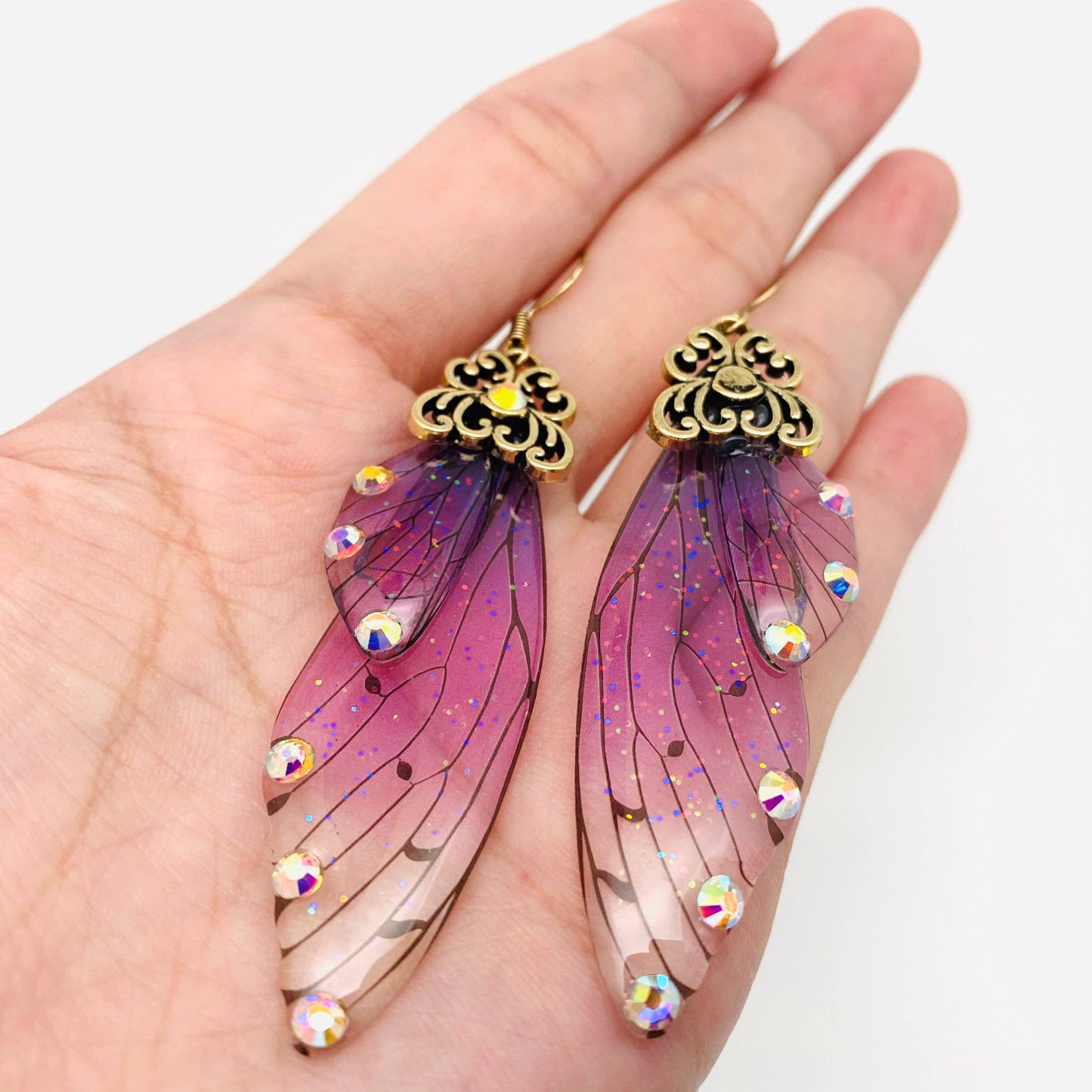 butterfly wing earrings