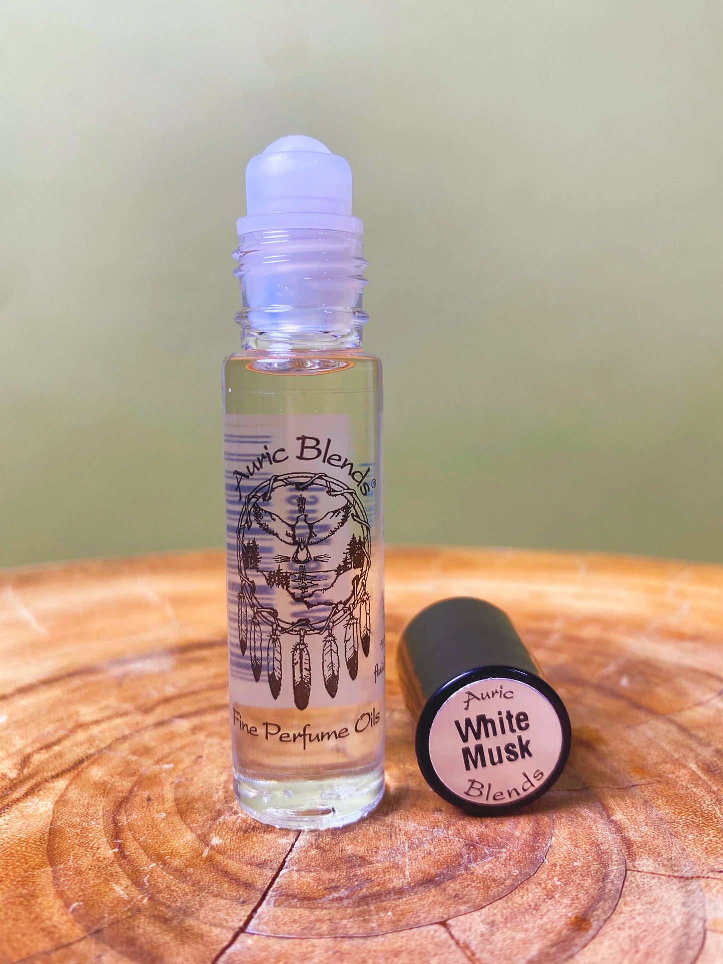 white musk oil rollerball bottle