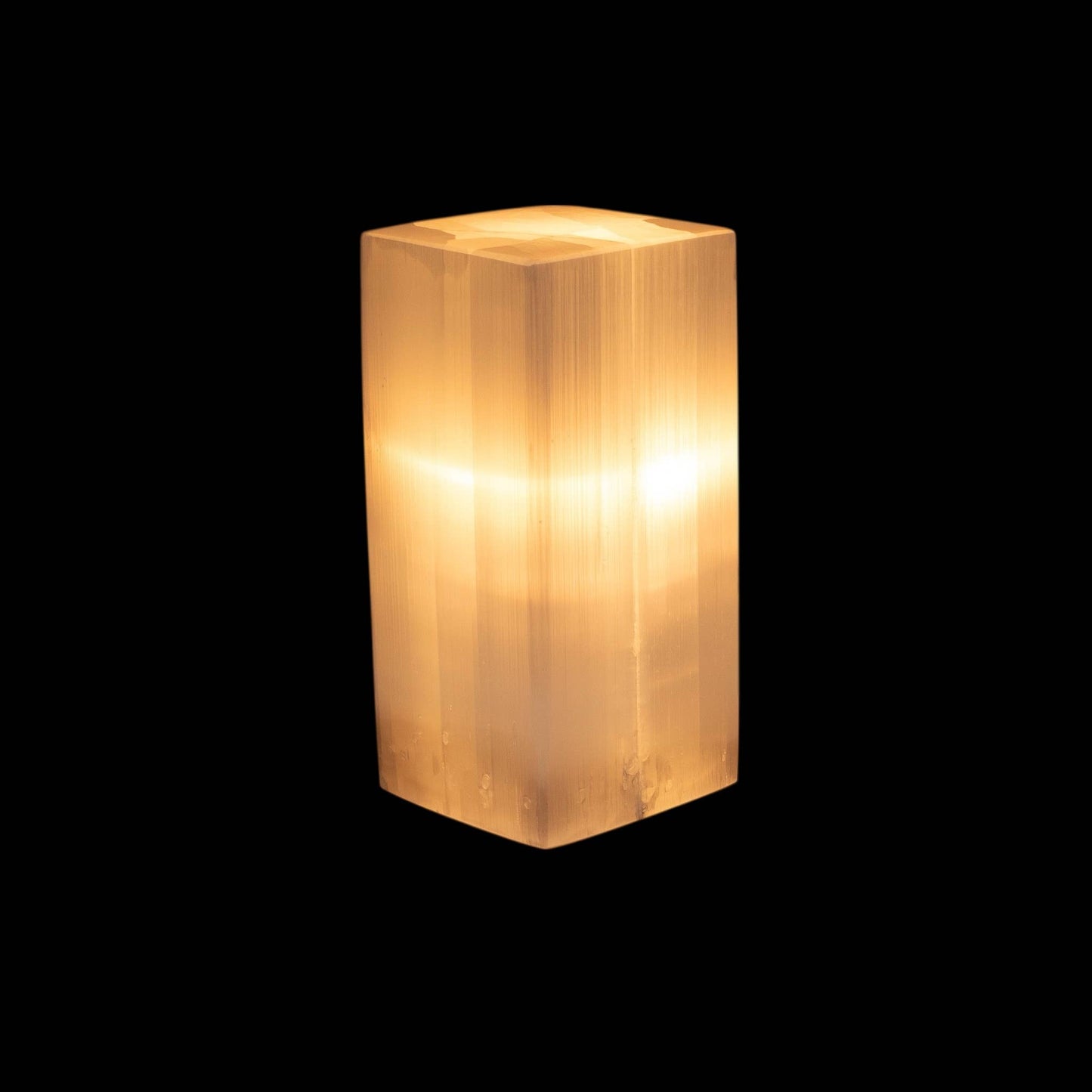 selenite table lamp