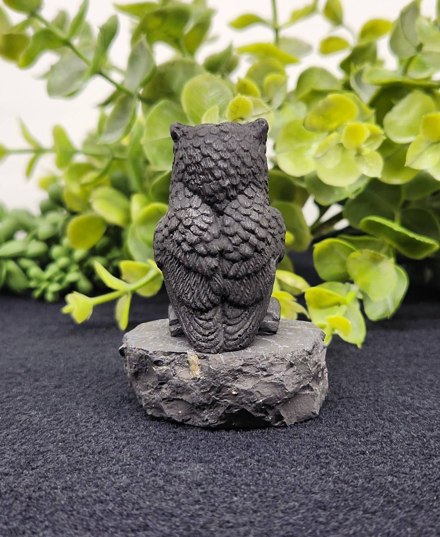 shungite owl figurines