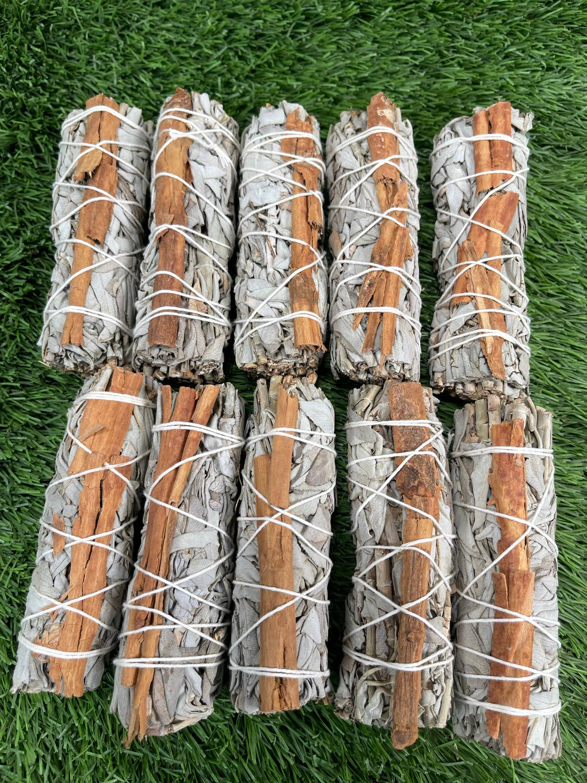 white sage and cinnamon herb bundle