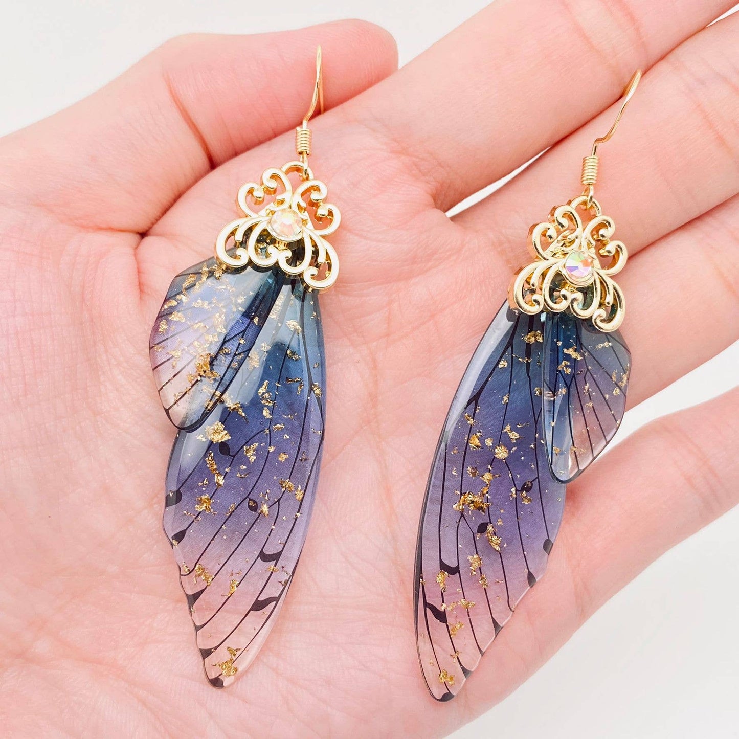 butterfly wing earrings
