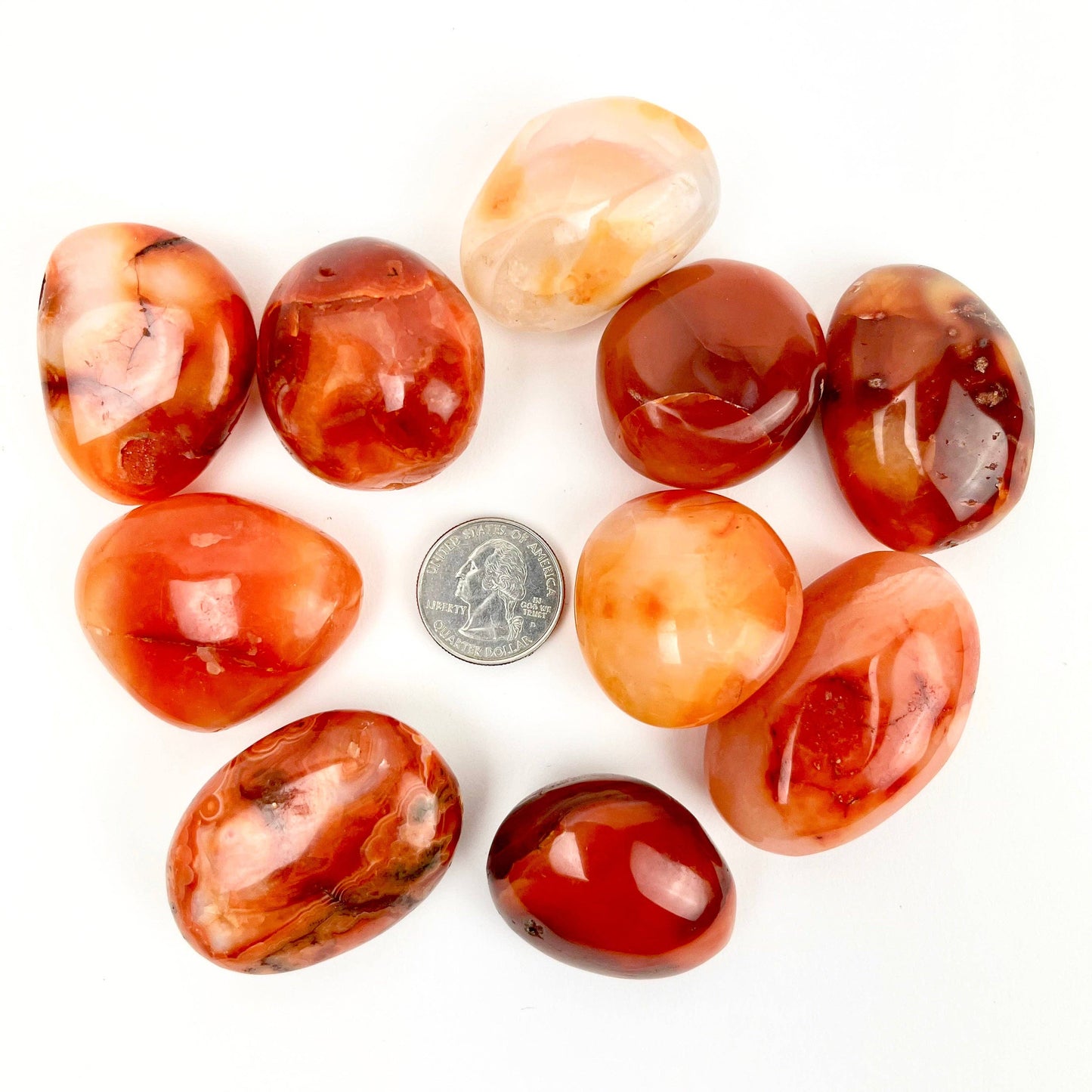 carnelian palm stone