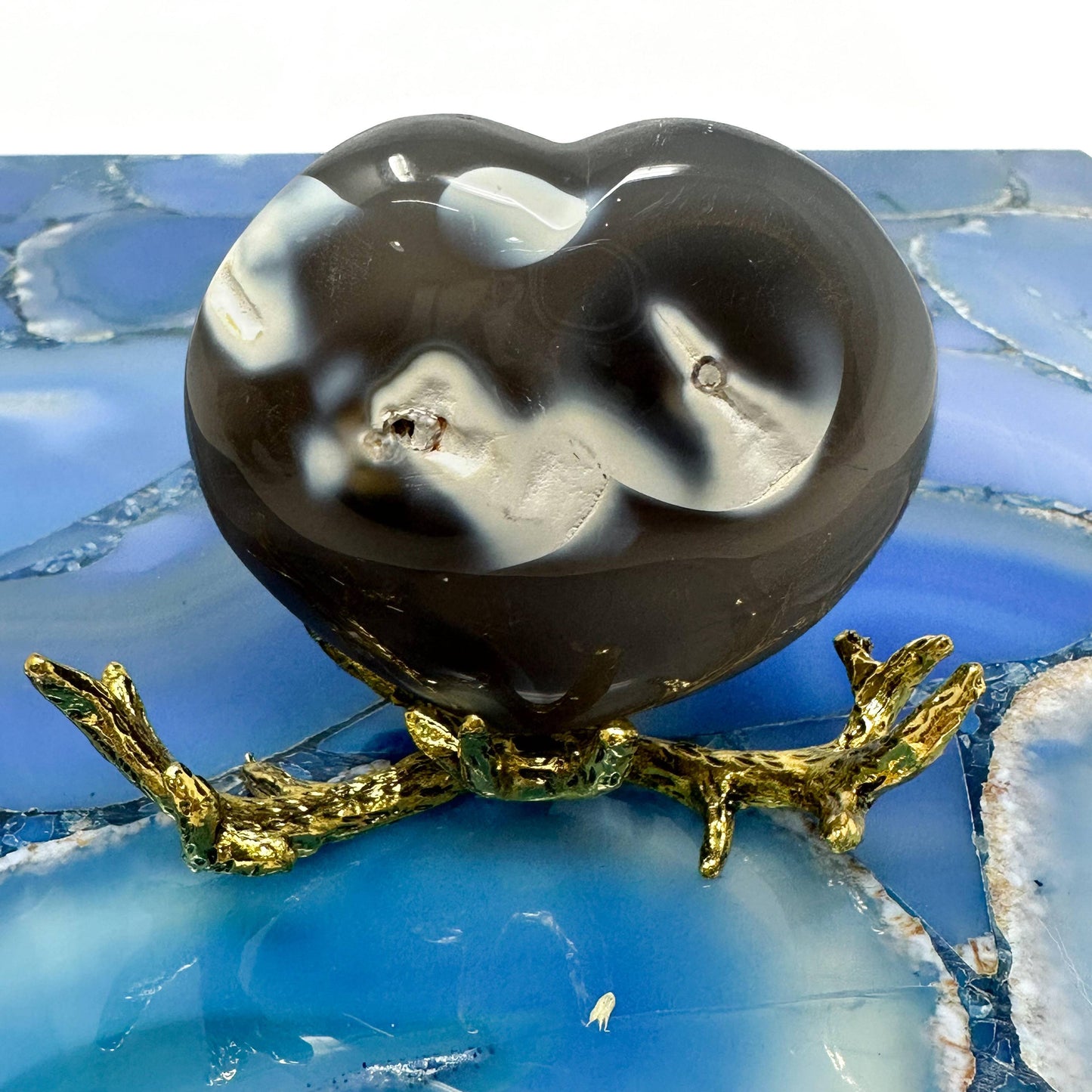 orca agate heart