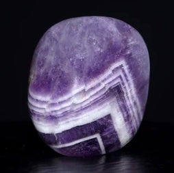 chevron amethyst tumbles