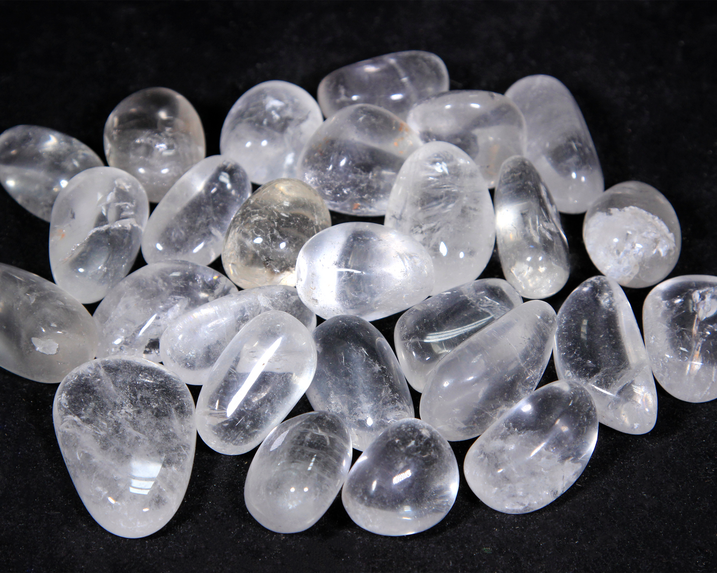 tumbled clear quartz