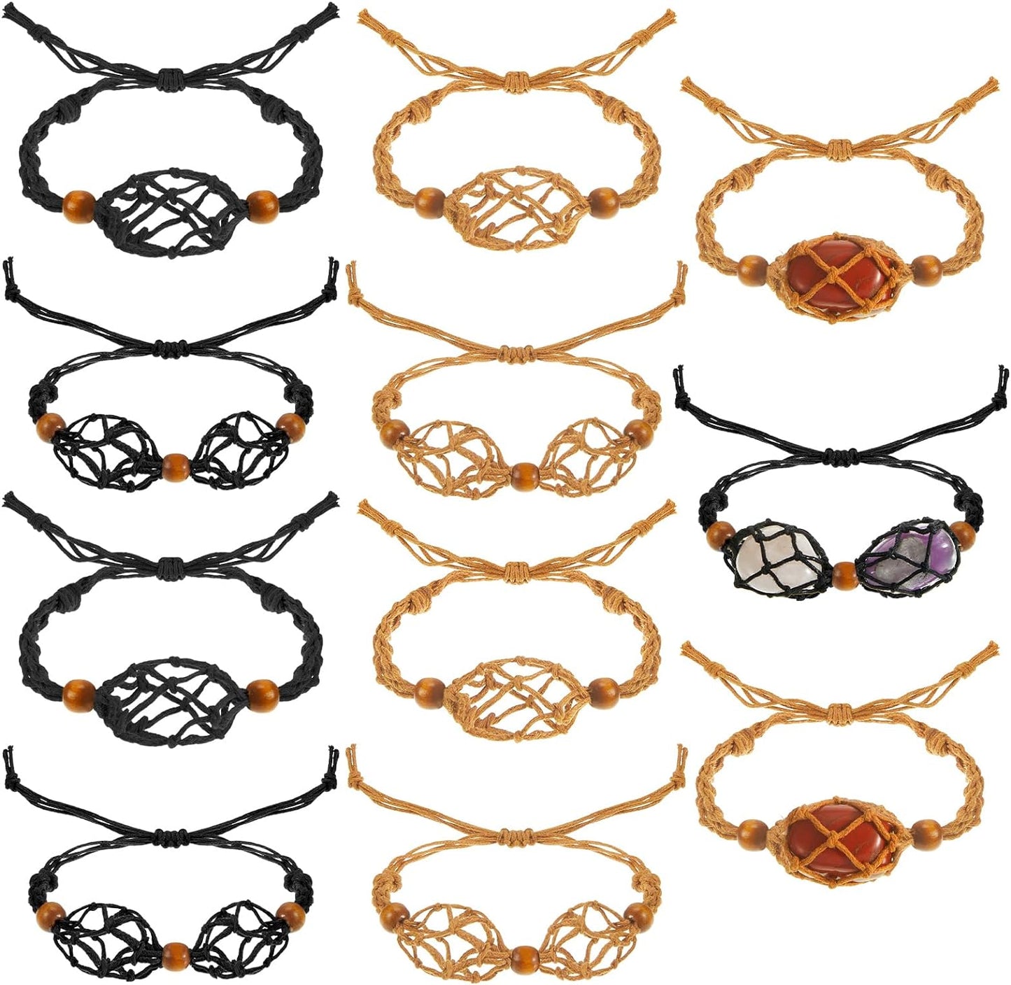 crystal holder cord bracelets
