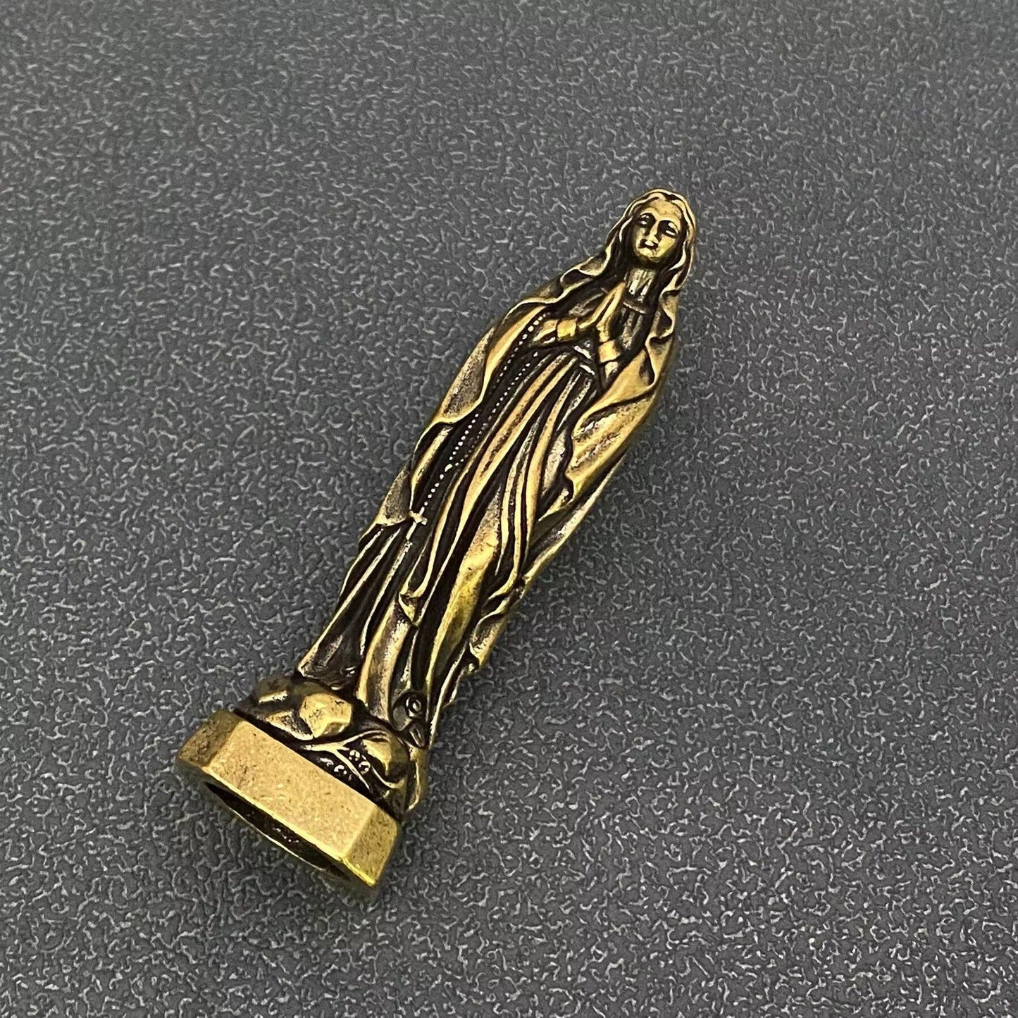 brass Mother Mary figurine
