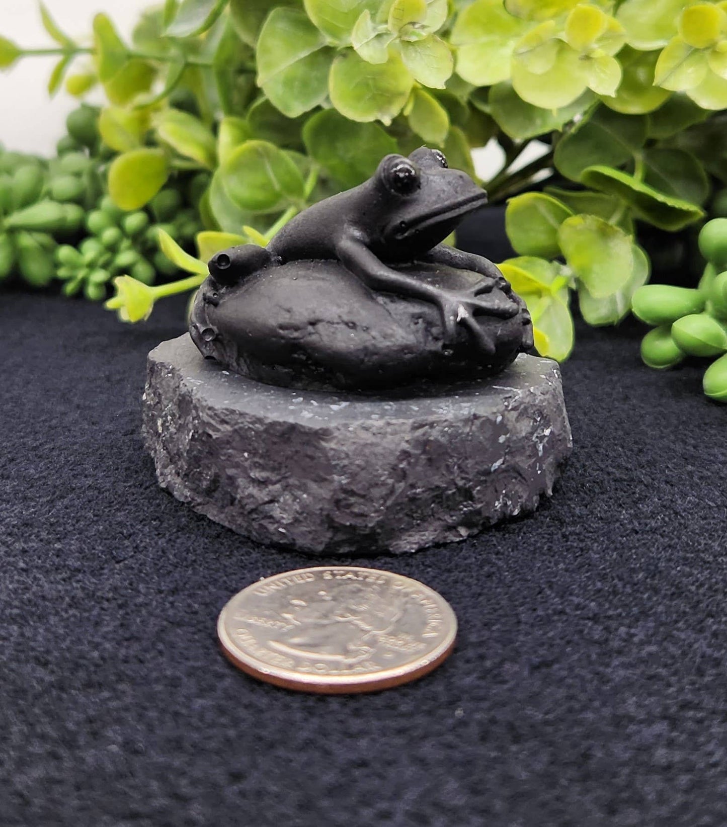Frog Shungite Figurine