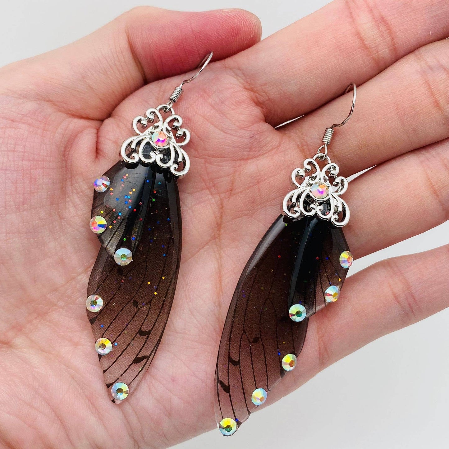 butterfly wing earrings