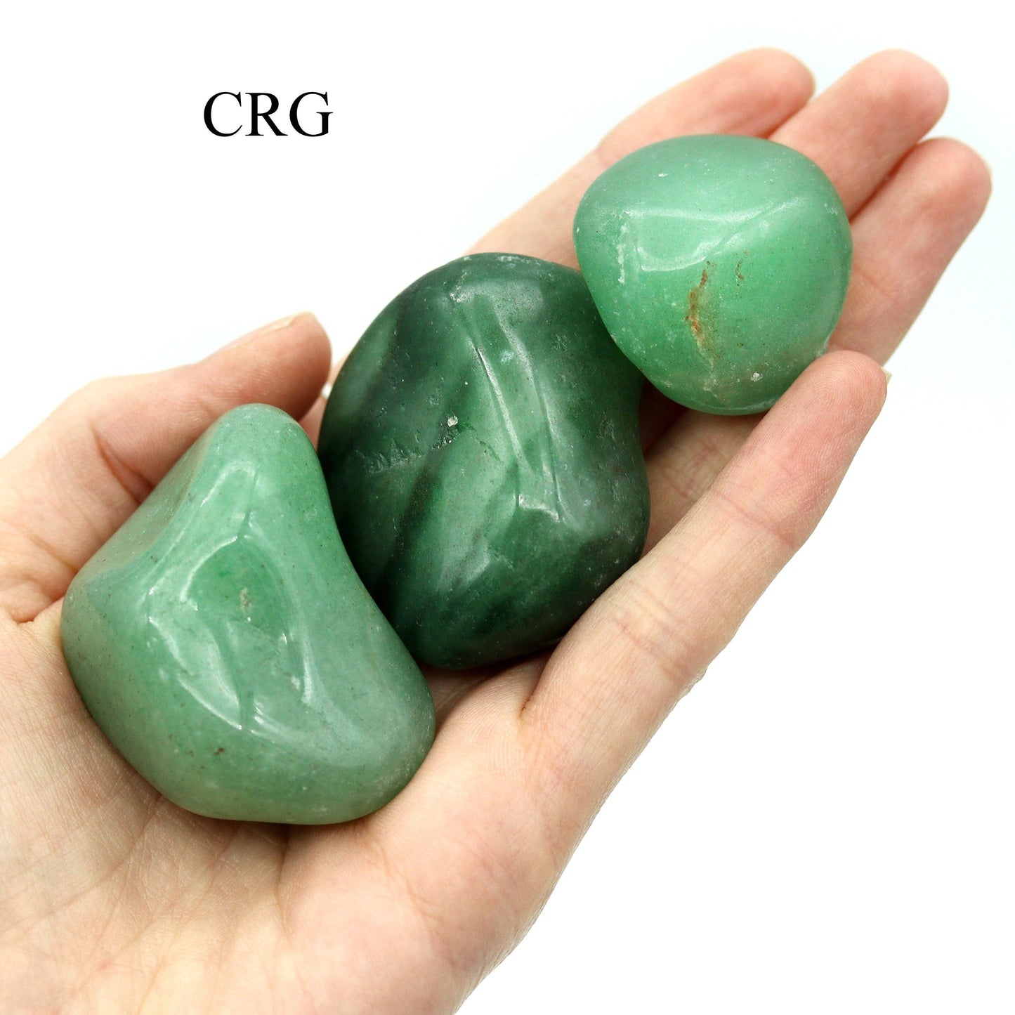 green quartz tumbles