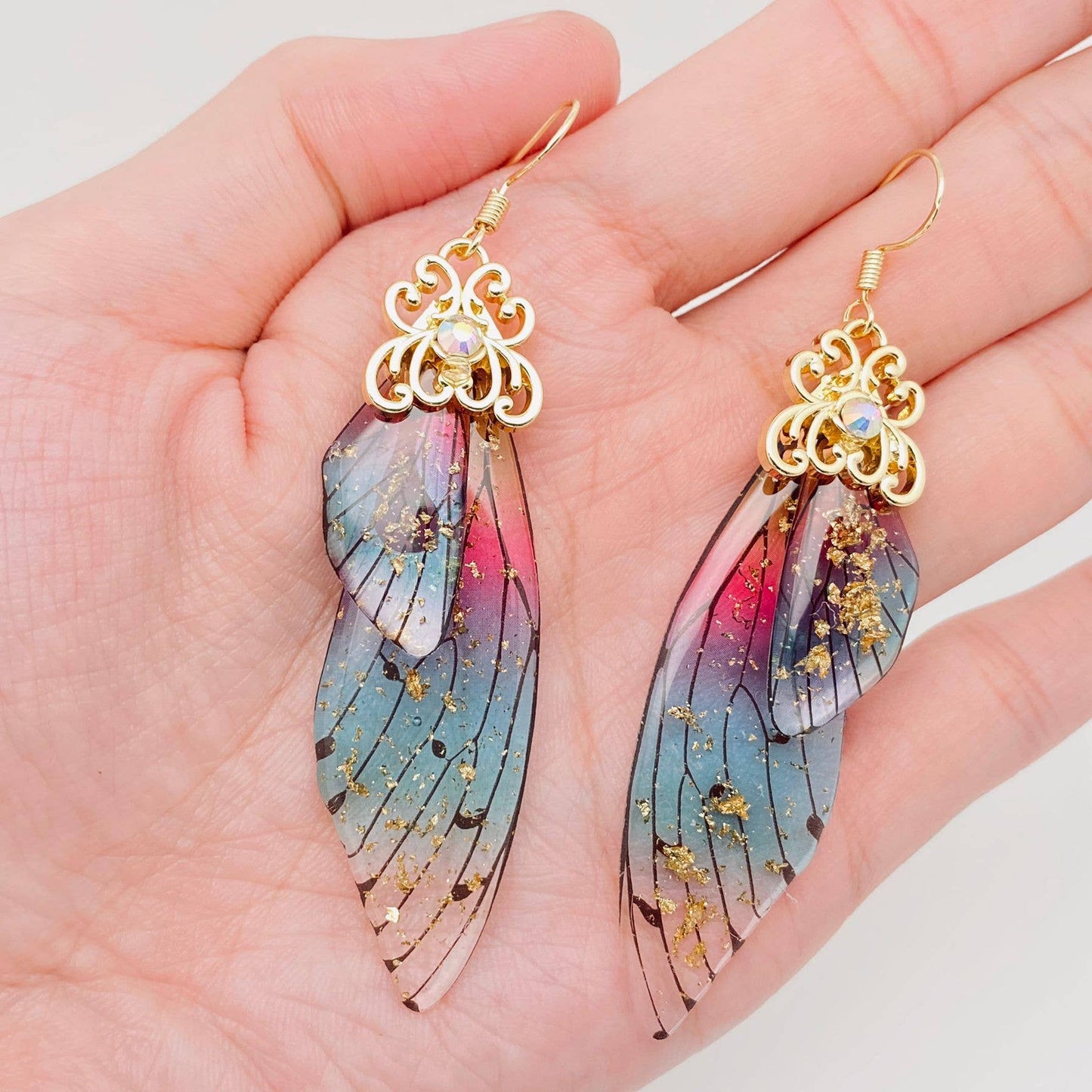 butterfly wing earrings