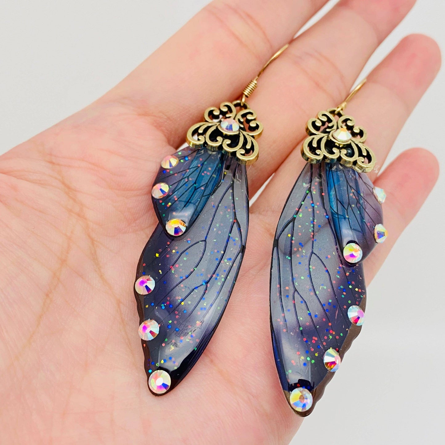 butterfly wing earrings