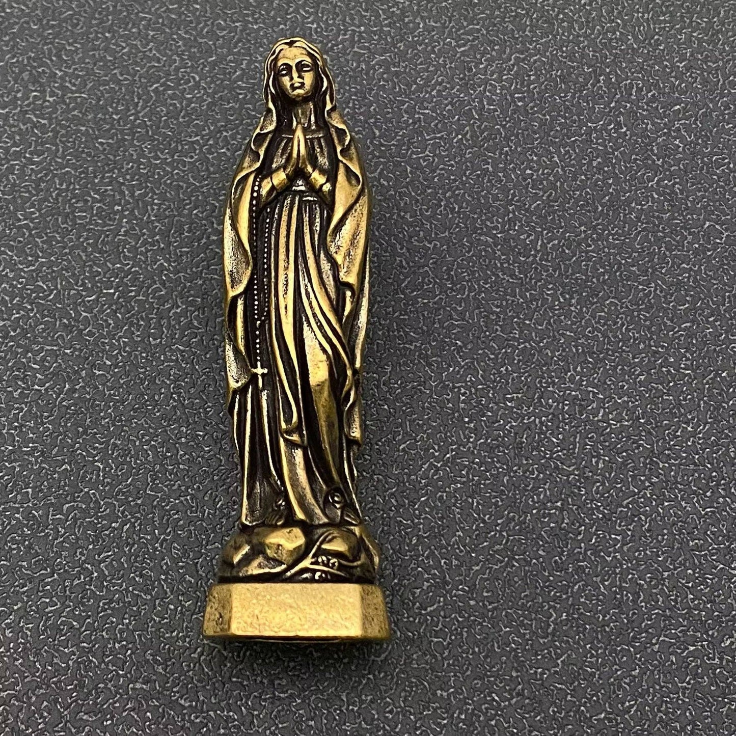 brass Mother Mary figurine