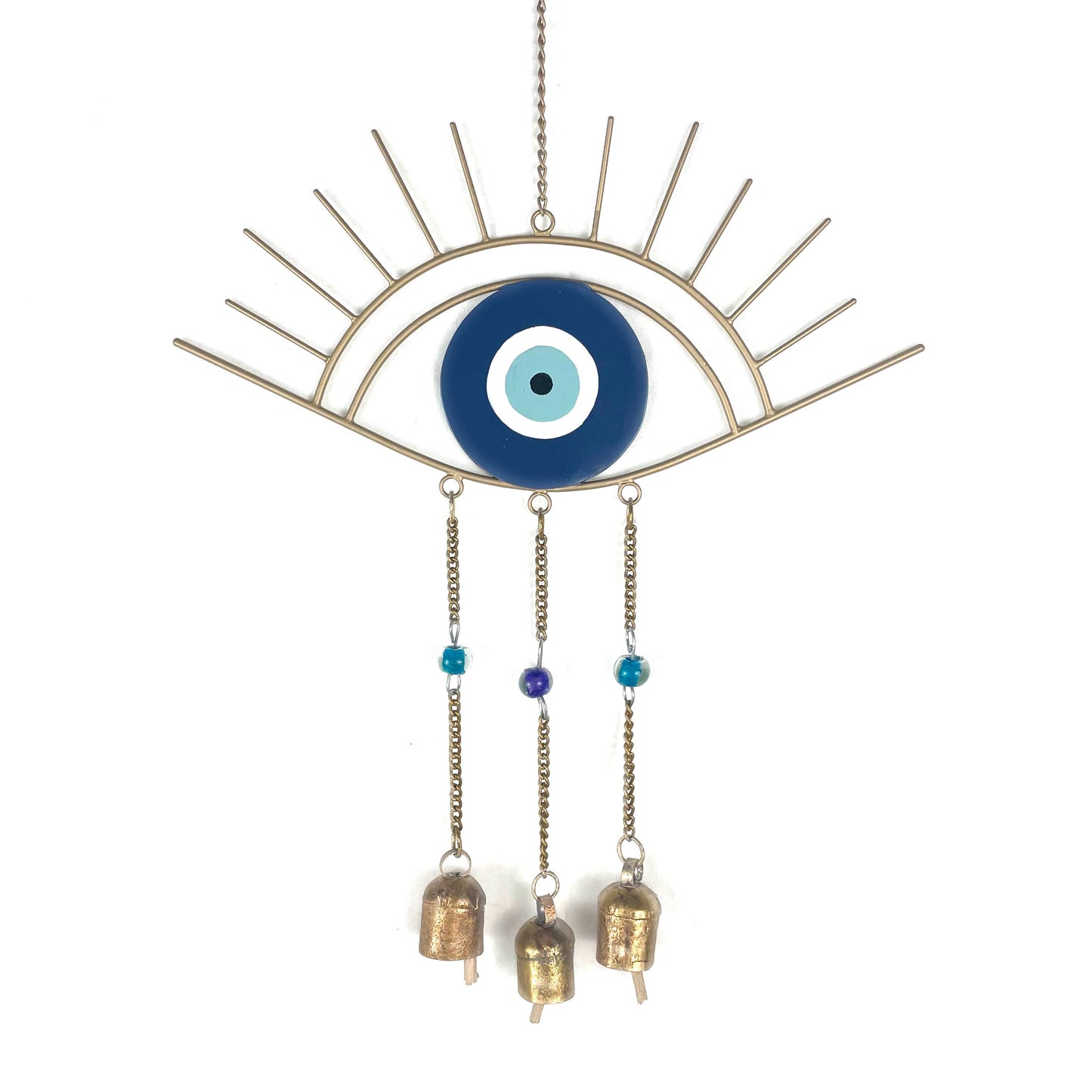 evil eye wind chime