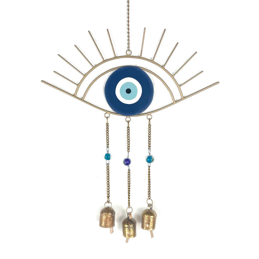 evil eye wind chime