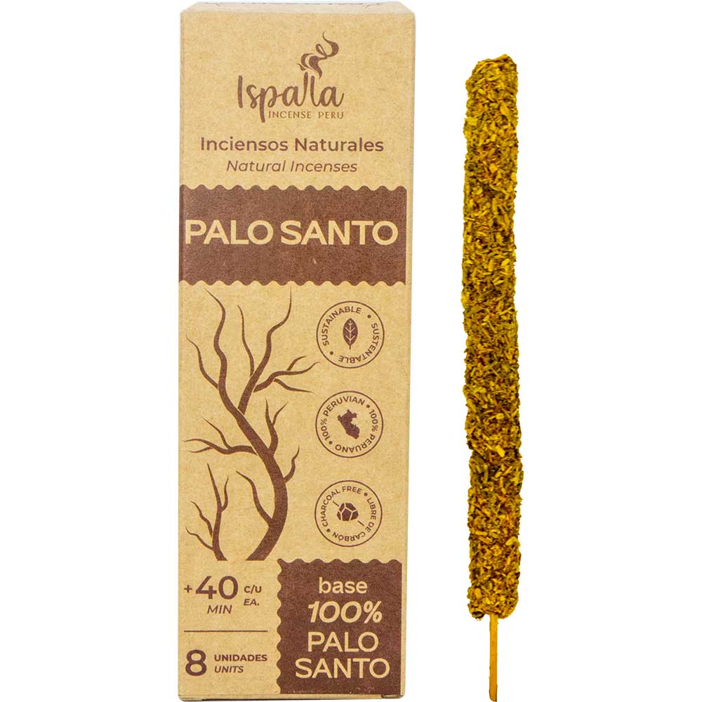 Ispalla natural palo santo incense (8 sticks)