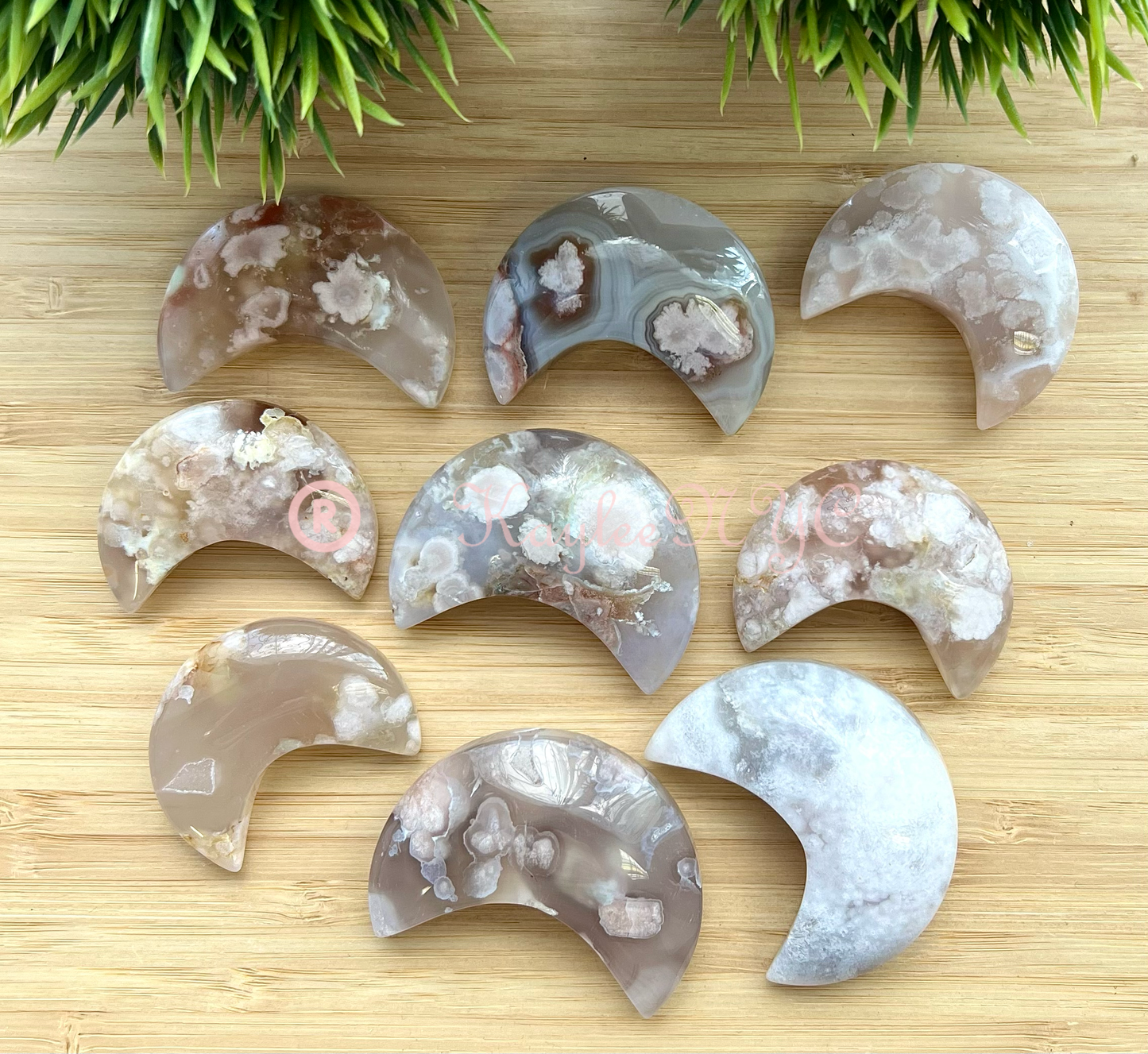 flower agate moon