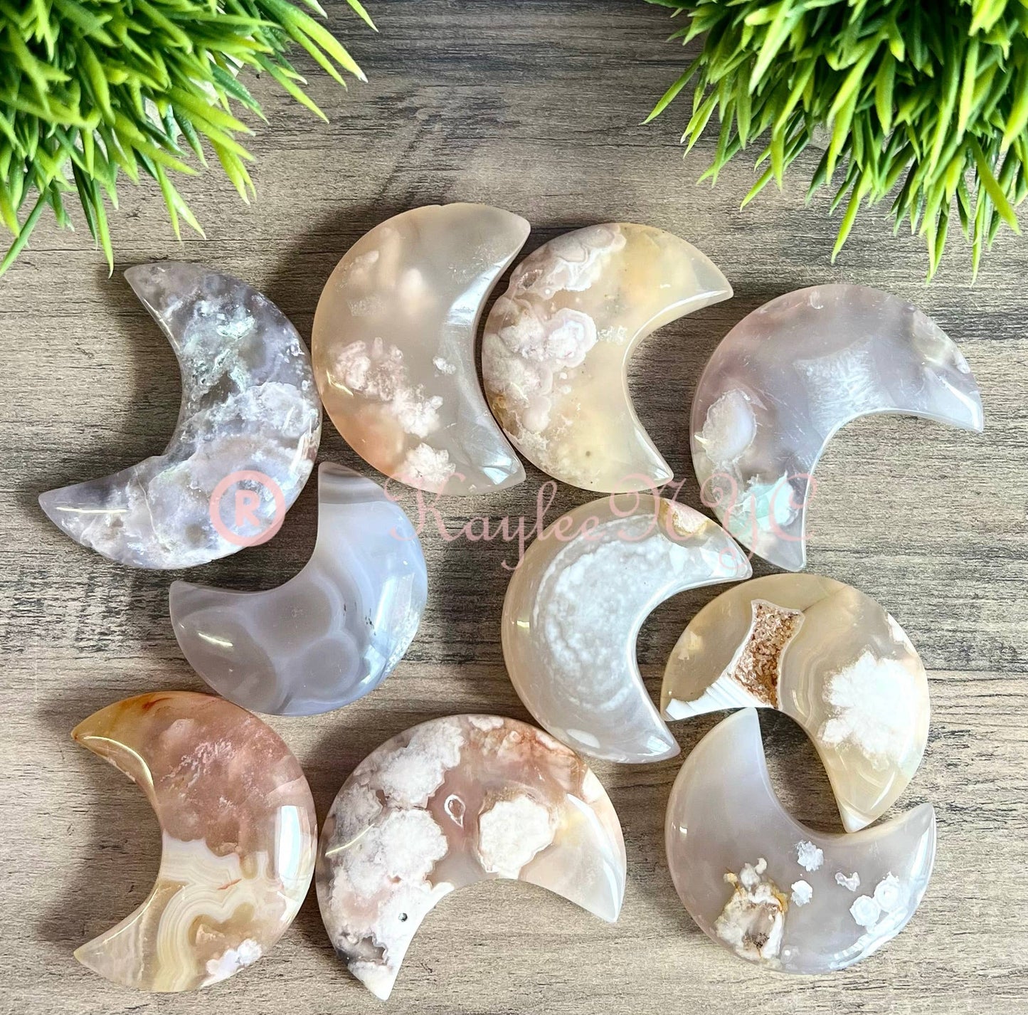 flower agate moon