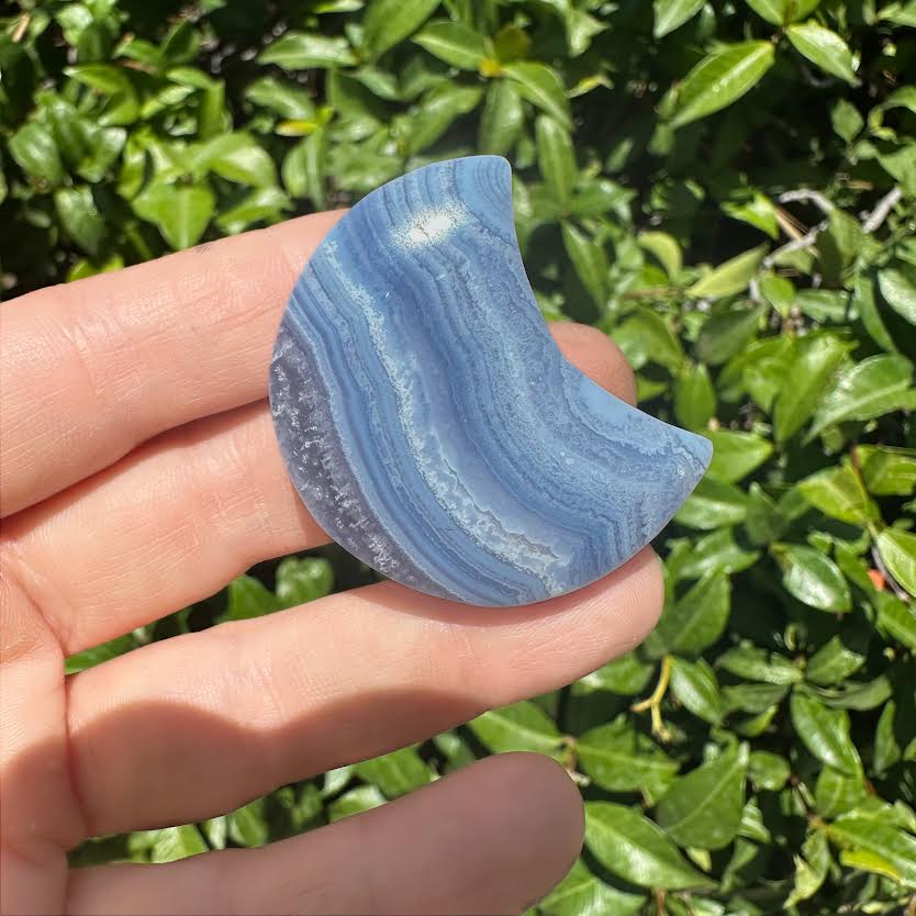 blue lace agate moons