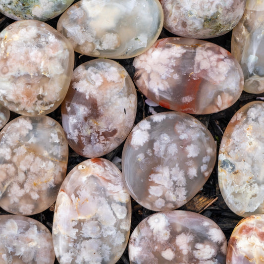 flower agate tumbles