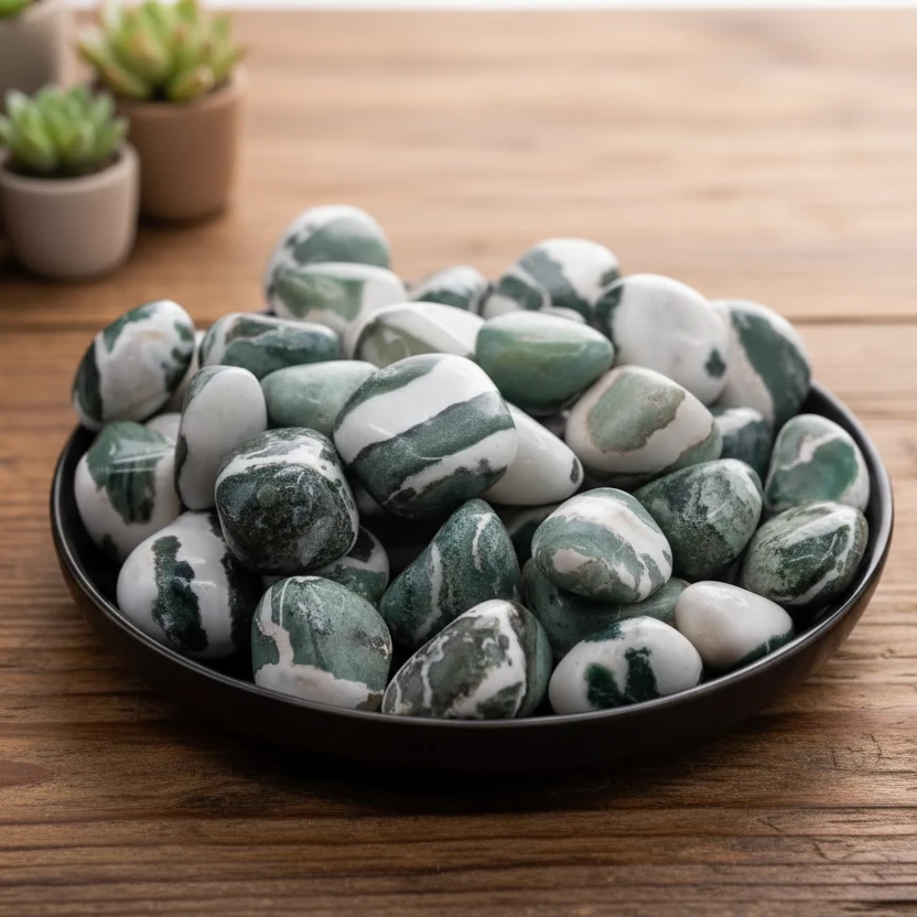 green sardonyx tumbles
