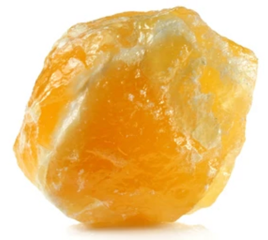 orange calcite (raw pieces)