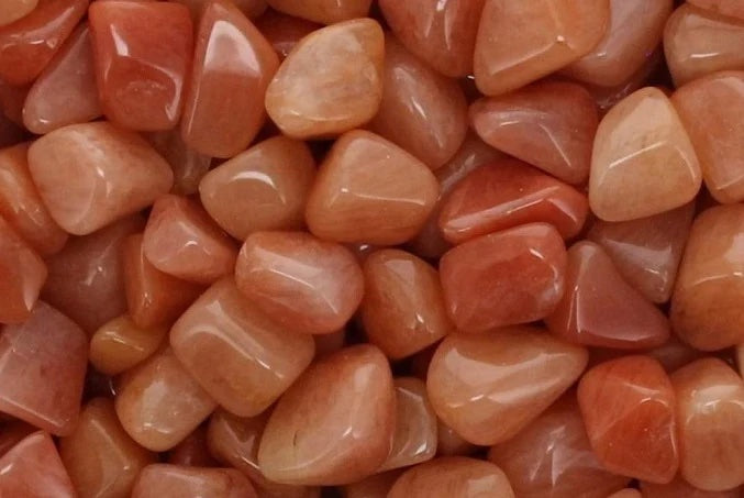 peach aventurine tumbles