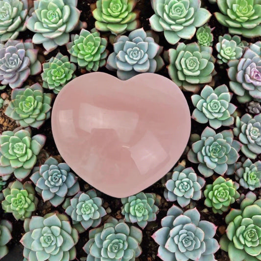 rose quartz hearts