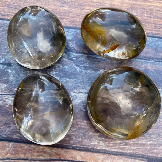 smoky quartz palm stones