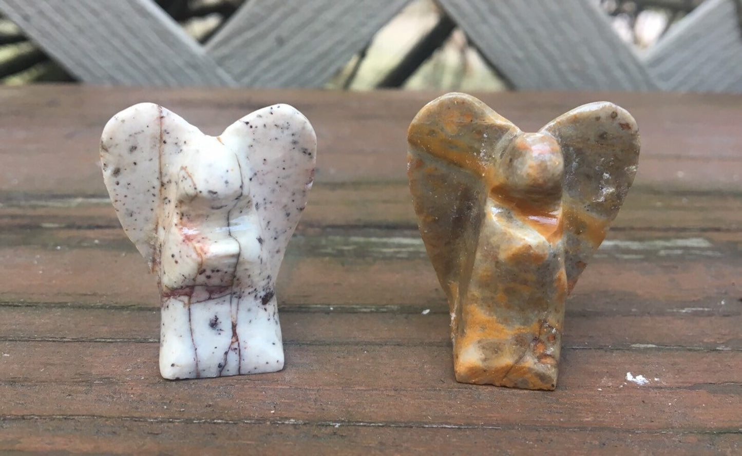 angel soapstone figurine